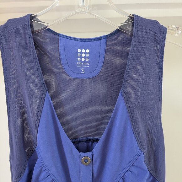 Title Nine "Snap" beach dress, sapphire color, size S, fast-dry fabric, airy - Picture 4 of 8